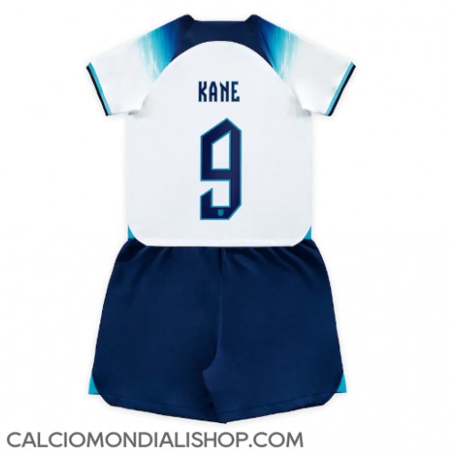 Maglie da calcio Inghilterra Harry Kane #9 Prima Maglia Bambino Mondiali 2022 Manica Corta (+ Pantaloni corti)